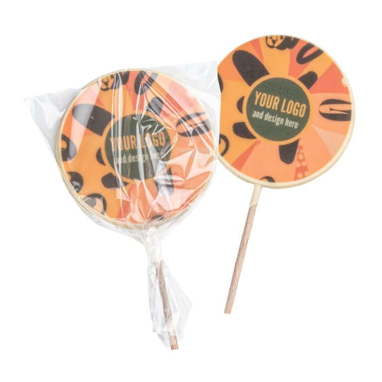 CHOCOLATE LOLLIPOP WITH PRINT LOLLY FONT 40 G