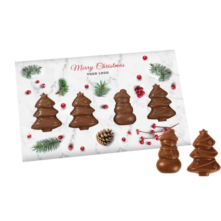 CHRISTMAS CARD WITH CHRISTMAS TREES