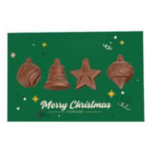 Set of chocolates Christmas Card With Baubles