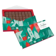 SET OF CHOCOLATES CHOCO TEXT 4 LINES IN ENVELOPE SEPARATE XMAS