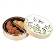 ADVERTISING COOKIES WOODEN BOX WITH BUTTER COOKIES 60 G