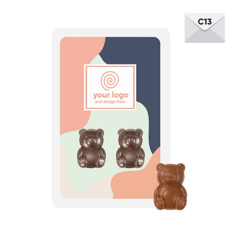PROMO CARD TWO TEDDY BEARS